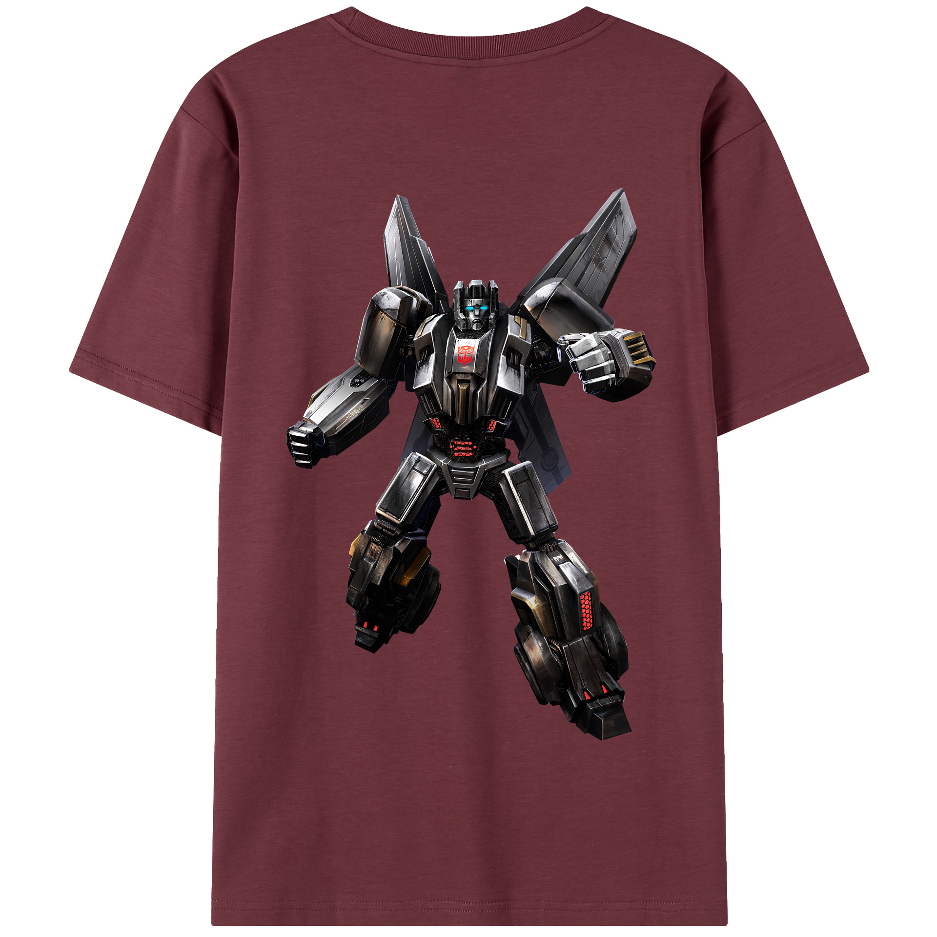 （画像用） Transformers トランスフォーマー 綿100％半袖Tシャツ（背面プリント）